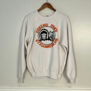 VTG 1980s!! Eskimo Joe’s Stillwater OK Logo Pullover Sweatshirt Size XL